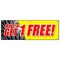 Signmission BUY 3 TIRES GET 1 FREE BANNER SIGN save huge sale 25% discount tire B-72 Buy 3 Tires Get 1 Free - alternate 1